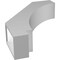 Ekena Millwork 5-in. W x 18-in. D x 24-in. H Imperial Architectural Grade PVC Knee Brace BRCP05X18X24IMP - alternate 5